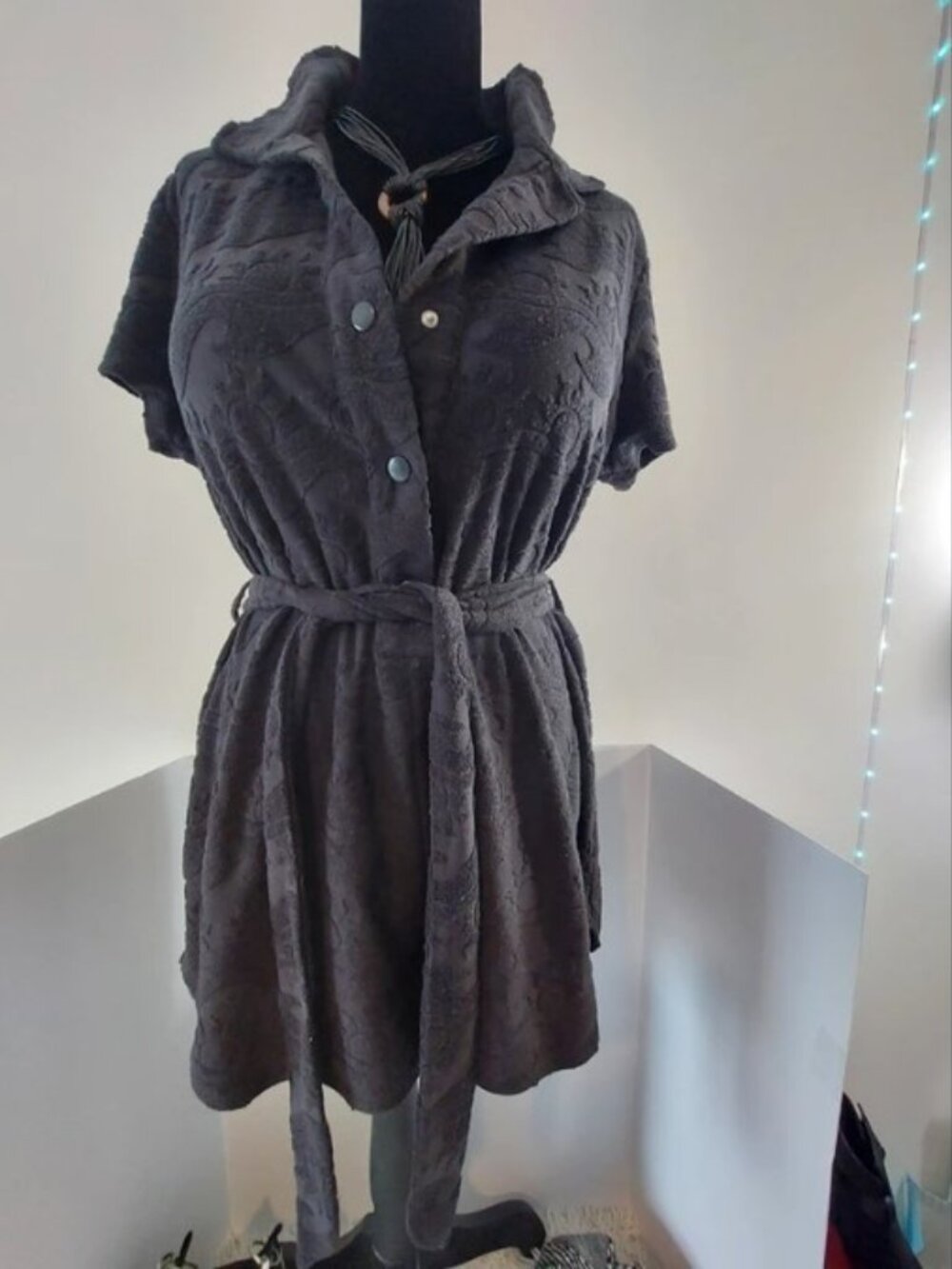 No Boundaries Tie-Waist Shorts Romper - Size L